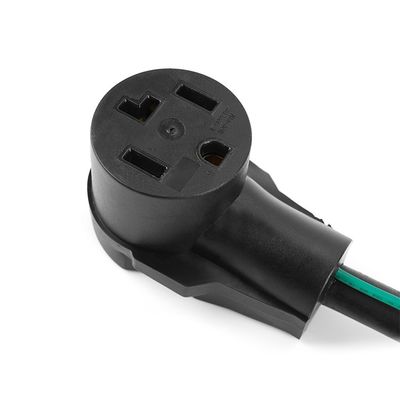 1 Steckdosen 1FT NEMA 10-30P bis 14-30R Trockneradapter 30A 250V SJTW 10AWG 3C 3- bis 4-Stich Trockner Steckadapter mit grünem Erddraht