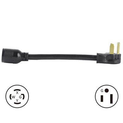 20A Nennstrom NEMA 14-30P bis 10-50R 30 Ampere Männlicher Stecker bis 50 Ampere Weiblicher Empfängeradapter für Generator Schweißer Trockner