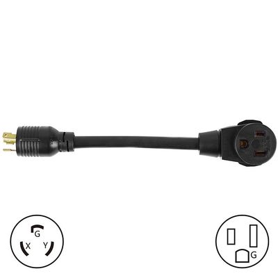 NEMA L6-30P Männlich bis 6-50R Weiblich 30Amp bis 50Amp Schwerlastverlängerungskabel für Schweißer und Hochleistungsausrüstung