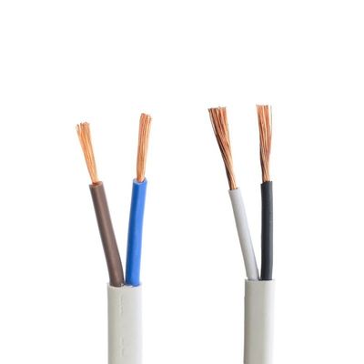 300/300V Nennwert VDE zugelassen 2 Kerne 2x16/0.2mm H03VVH2-F Sauerstofffreies Kupfer schlankes flexibles Netzkabel für LED-Flachkabel