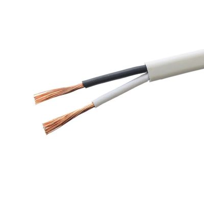 300/300V Nennwert VDE zugelassen 2 Kerne 2x16/0.2mm H03VVH2-F Sauerstofffreies Kupfer schlankes flexibles Netzkabel für LED-Flachkabel