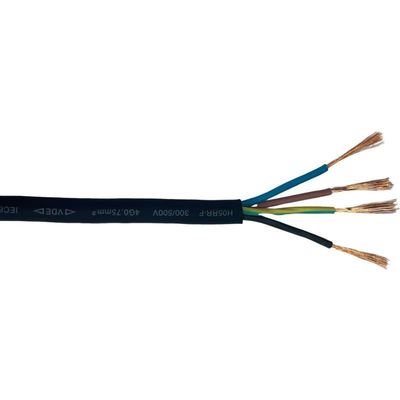 VDE-Standard-Kautschuk-isolierter flexibler 4-Kern-Stromkabel H05RN-F H05RRR-F H07RN-F für Haushaltsgeräte Länge 100M/1 Roll