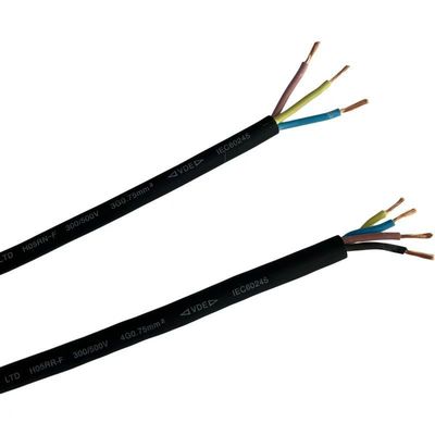 VDE-Standard-Kautschuk-isolierter flexibler 4-Kern-Stromkabel H05RN-F H05RRR-F H07RN-F für Haushaltsgeräte Länge 100M/1 Roll