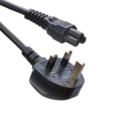 Netzwerk SDK UK BS Standard C5 C19 Anschluss 3 Pins Leitungsstreifen Draht Stromkabel 3 Spitze Ac Kabel Versorgung IEC Kabel Schwarz