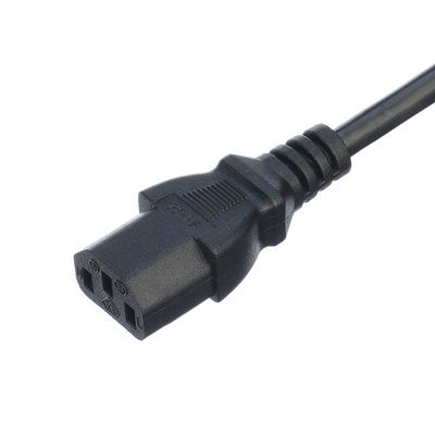 Netzwerk SDK UK BS Standard C5 C19 Anschluss 3 Pins Leitungsstreifen Draht Stromkabel 3 Spitze Ac Kabel Versorgung IEC Kabel Schwarz