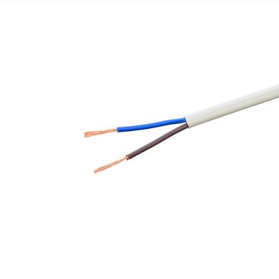 VDE Flat H05VVH2-F 300/500V Flexible 2-Kern Draht Kupferleiter für Haushaltsgeräte Stromkabel in Weiß