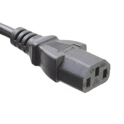 VDE-zertifizierte EU-Stecker-Standard Cee7/7 Euro Stromkabel 1,5 mm mit C13 geeignet für langlebige Computer