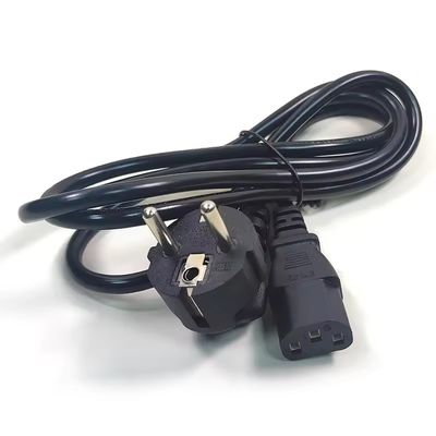 VDE-zertifizierte EU-Stecker-Standard Cee7/7 Euro Stromkabel 1,5 mm mit C13 geeignet für langlebige Computer