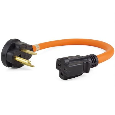 1.5FT Nema 6-50P bis 6-15R/6-20R Schweißer Stromadapterkabel für 1 Steckdose 50-Amp bis 6-20R 20A und US-Standard Stecker