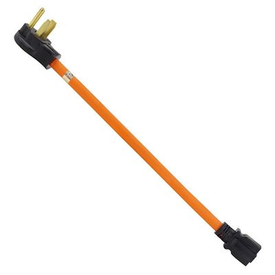 1.5FT Nema 6-50P bis 6-15R/6-20R Schweißer Stromadapterkabel für 1 Steckdose 50-Amp bis 6-20R 20A und US-Standard Stecker