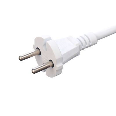 Weiß 2 Pins Haushaltsgeräte Stromversorgungskabel Direkt 1,5 M Länge oder angepasst VDE 10A Stecker Stromkabel Verlängerungskabel
