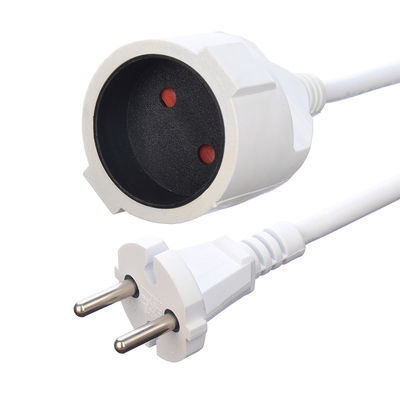 Korea KC Standard 2 Pin Isolation Protection Extension Cord mit Erdungskabeln Spezifikation H05VV-F/H05RN-F 3x0.75-1.5MM2
