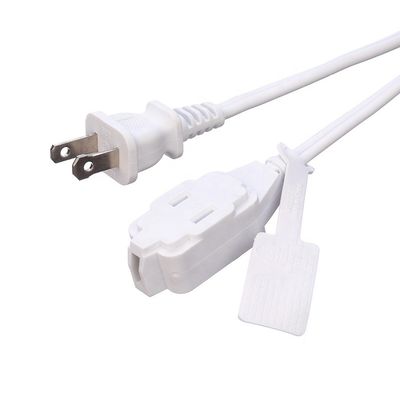 6FT 3-Outlet Extension Cord with Safety Cap Cover Rated Current 13A Plug 2pin SPT-2 14 AWG NEMA 1-15P to NEMA 1-15R