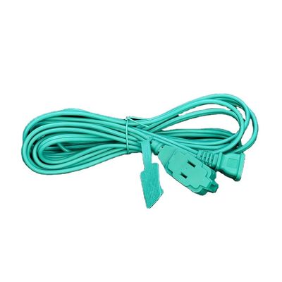 6FT 3-Outlet Extension Cord with Safety Cap Cover Rated Current 13A Plug 2pin SPT-2 14 AWG NEMA 1-15P to NEMA 1-15R