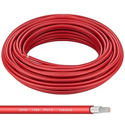 Niedrigspannungs-Solarkabel 4,0 mm PVC-Isolierungs-Kupferleiter für Solarkabelprojekt