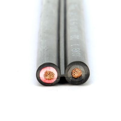 4mm2 Ein- oder Doppelkern XLPO Isolierkabel aus Kupfer-Durchgängersonne für Photovoltaik-Systeme in Rot oder Schwarz