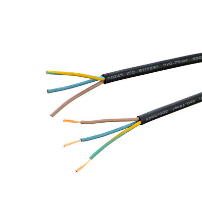 Niedrigspannung KC/ VDE Zertifiziert H05rr f 3x0. 75 mm Quadrat Flexibles Gummiraht Schweißkabel feuerfestes Sicherheitsstromkabel