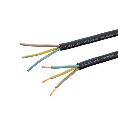 Niedrigspannung KC/ VDE Zertifiziert H05rr f 3x0. 75 mm Quadrat Flexibles Gummiraht Schweißkabel feuerfestes Sicherheitsstromkabel