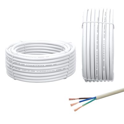 VDE-Standards Mehrkernkabel H03vvh2 f 2x0 75mm2 für PVC-Jackett PVC-Isolierungssteuerungskabel fest weich flexibel Flachkabel