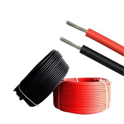 LOW VOLTAGE 6mm Solar Cable for PV System 1000V Double Insulated XLPO Jacket UV Resistant Red/Black 4mm/6mm2