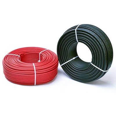 LOW VOLTAGE 6mm Solar Cable for PV System 1000V Double Insulated XLPO Jacket UV Resistant Red/Black 4mm/6mm2