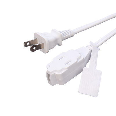 125V Kupferleiter-Stromkabel Nema 1-15p bis Nema 5-15r Erweiterung für Haushaltsgeräte und Computer