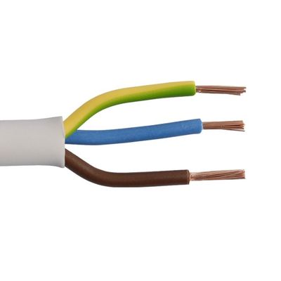 VDE-Standard Kema Keur H03vvh2 f Elektroleitungen PVC-Jacke Flexibles, bares Kupferkabel