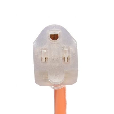 15 FT 12/3 Gauge LED Beleuchtete End SJTW 15 Ampere/125V/1875W Orange Außenjacke Schwerlast-Stromkabel für Innen- / Außenbereich