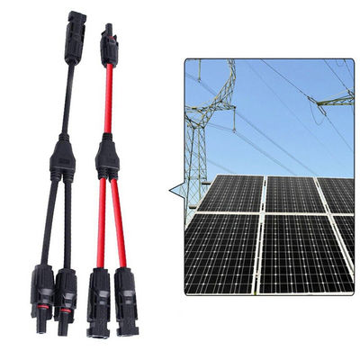 H1Z2Z2-K Solar PV Cable Connector Stranded 6mm Insulated Wire Connector Panel Solar Y Branch Cable DC 1500V 6mm PV Wire