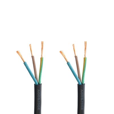 Vde H05rn f Kautschukkabel 3g 1,0 mm2 Mehrere Stränge aus weichem, nacktem Kupferleiter für elektrische Anwendungen