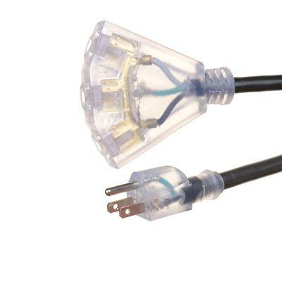 Andere ETL 25Ft 12/3 Außenverlängerungskabel 3-Ausgänge 12 Gauge 3-Ping Wasserdicht mit beleuchtetem Ende 15A 12AWG 1875W SJTW