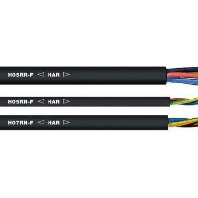 Vde H05rn f Kautschukkabel 3g 1,0 mm2 Mehrere Stränge aus weichem, nacktem Kupferleiter für elektrische Anwendungen