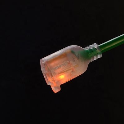 3X8/10/12/14/16AWG Nennspannung 125V NEMA Weibliche Licht End ETL zertifizierte amerikanische 3-Kern-Verlängerungsseile Außen Kupfer-Stromkabel