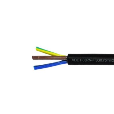 Flexible Gummibedeckung Elektrodraht für Hausverkabelung H05rn f 3g 0.5mm2 1mm2 1.5mm2 in mehreren Größen