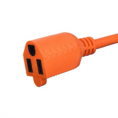 Endart / 15ft Schwerlast-Stromkabel in 3 Spitzen16 SJTW AWG auf Außengeräuschen mit Nema-15 Orange Stecker für Verlängerungsleitungen