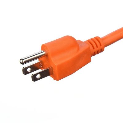 Endart / 15ft Schwerlast-Stromkabel in 3 Spitzen16 SJTW AWG auf Außengeräuschen mit Nema-15 Orange Stecker für Verlängerungsleitungen