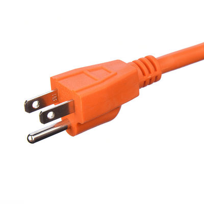 Endart / 15ft Schwerlast-Stromkabel in 3 Spitzen16 SJTW AWG auf Außengeräuschen mit Nema-15 Orange Stecker für Verlängerungsleitungen