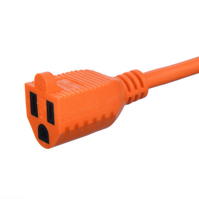 100FT ETL Listed SJTW 14/3 Electrical Orange Extension Cord Single Plug NEMA 5-15P bis NEMA 5-15R mit angepasster Länge