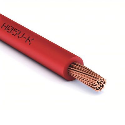 Niedrigspannung H05v k 1 mm2 PVC-isoliertes Einzeldrüsen-Stromkabel für Haus mit Nennspannung 300/500V
