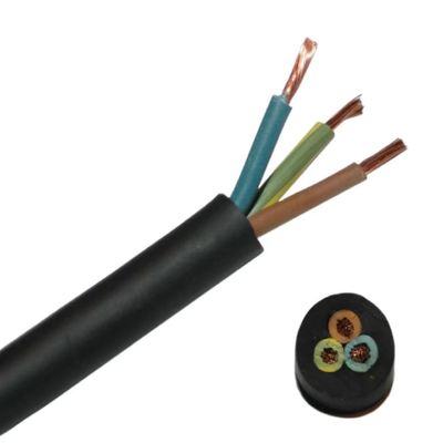 Hausdraht Elektrizitätskabel mit Kupferleitermaterial und Hochtemperaturbeständigkeit 3 Kerne H07rn f 3x2 5 Stromkabel