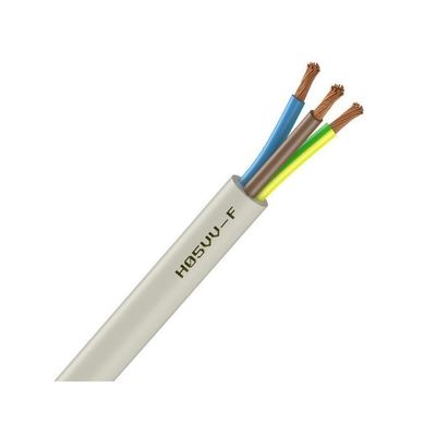 Isolierung PVC Isolationssteuerungskabel H05vv f 3g1 0 Stranged Bare Copper Ground Wire für Niederspannung im Gebäudehaus